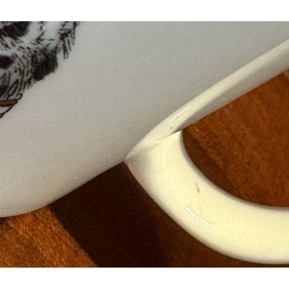 West Elm Black White Animal Mug Set Penguin Leopard Porcelain Coffee Cups - Picture 10 of 10